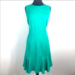 NWT Katherine Barclay Turquoise Drop Waist Dress